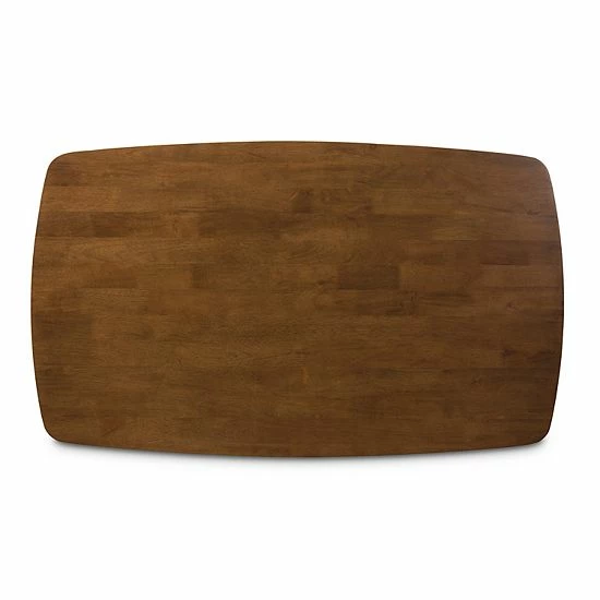 Baxton Studio Mid-Century Walnut Finish Dining Chair & Table 5-piece Set 4 Baxton Studio Mid-Century Walnut Finish Dining Chair & Table 5-piece Set - Image 4