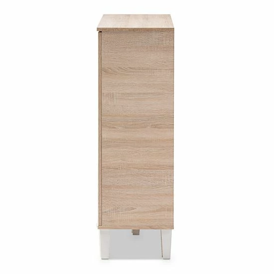 Baxton Studio Adelina 2-Door Shoe Cabinet 5 Baxton Studio Adelina 2-Door Shoe Cabinet - Image 5