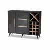 Baxton Studio Pietro Wine Cabinet White