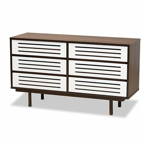 Baxton Studio Meike White Dresser 1 Baxton Studio Meike White Dresser