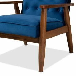 Baxton Studio Sorrento Mid-Century Modern Lounge Chair Navy -Baxton Studio Sales unnamed file 5191