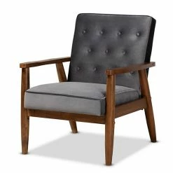 Baxton Studio Sorrento Mid-Century Modern Lounge Chair Navy -Baxton Studio Sales unnamed file 5195