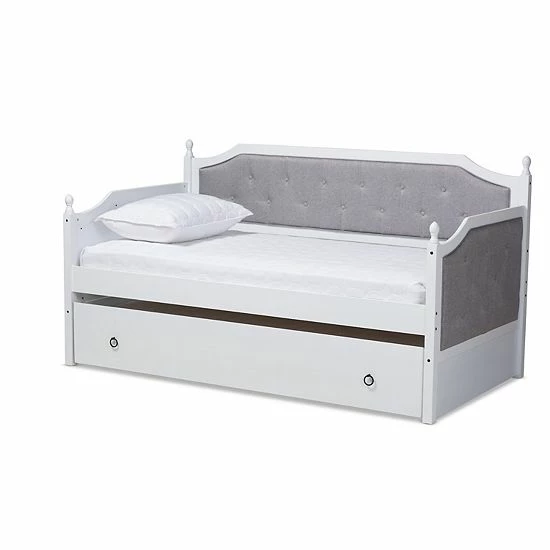 Baxton Studio Mara Twin Daybed White 10 Baxton Studio Mara Twin Daybed White - Image 10