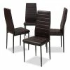 Baxton Studio Armand Dining Chair Brown