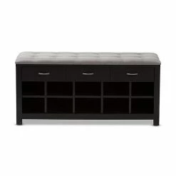 Baxton Studio Modern Espresso Entryway Bench