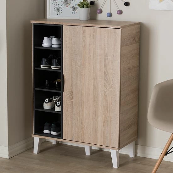 Baxton Studio Adelina Shoe Cabinet 1 Baxton Studio Adelina Shoe Cabinet