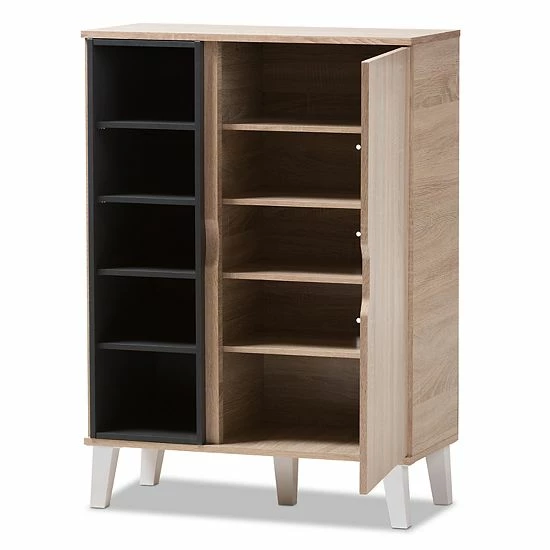 Baxton Studio Adelina Shoe Cabinet 4 Baxton Studio Adelina Shoe Cabinet - Image 4