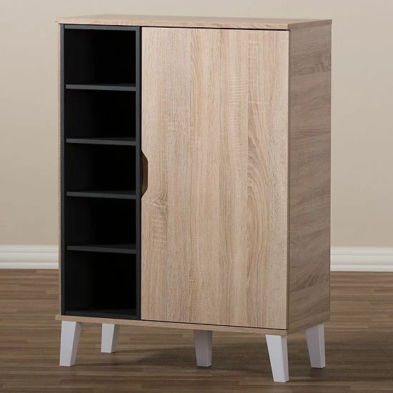Baxton Studio Adelina Shoe Cabinet 6 Baxton Studio Adelina Shoe Cabinet - Image 6