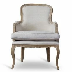 Baxton Studio Napoleon French Accent Chair White Ash -Baxton Studio Sales unnamed file 5250