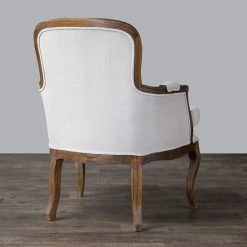 Baxton Studio Napoleon French Accent Chair White Ash -Baxton Studio Sales unnamed file 5252