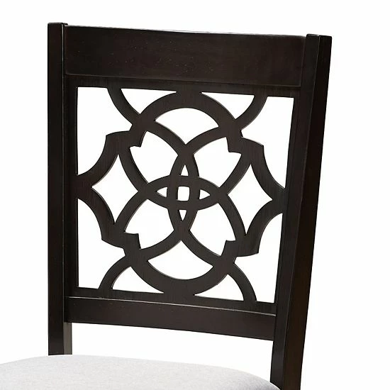 Baxton Studio Alma Gray 5-Piece Dining Set 6 Baxton Studio Alma Gray 5-Piece Dining Set - Image 6