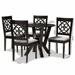 Baxton Studio Alma Gray 5-Piece Dining Set 15 Baxton Studio Alma Gray 5-Piece Dining Set -Baxton Studio Sales unnamed file 5261