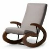 Baxton Studio Kaira Rocking Chair Beige
