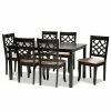 Baxton Studio Mael Dining Table & Chair 7-piece Set