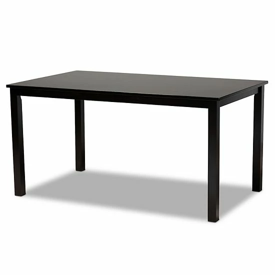 Baxton Studio Mael Dining Table & Chair 7-piece Set 4 Baxton Studio Mael Dining Table & Chair 7-piece Set - Image 4