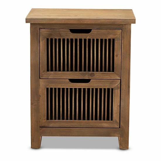 Baxton Studio Clement 2-Drawer Nightstand Table Baxton Studio Clement 2-Drawer Nightstand Table -Baxton Studio Sales unnamed file 5288