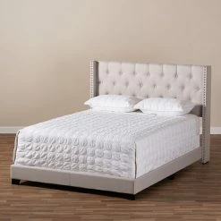 Baxton Studio Brady Tufted Bed Gray 10 Baxton Studio Brady Tufted Bed Gray -Baxton Studio Sales unnamed file 533