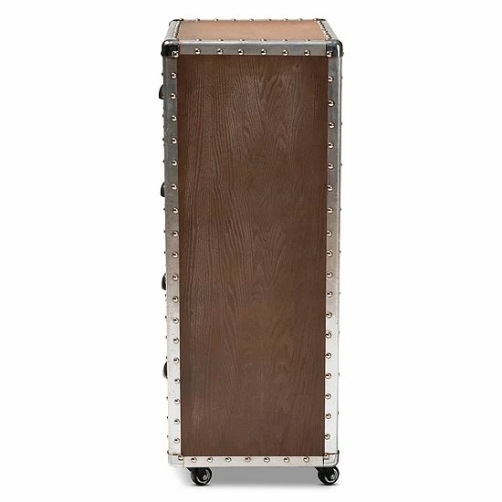 Baxton Studio Avere Silver Storage Cabinet 3 Baxton Studio Avere Silver Storage Cabinet - Image 3