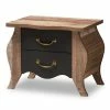 Baxton Studio Romilly Black Nightstand