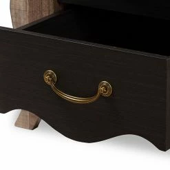 Baxton Studio Romilly Black Nightstand -Baxton Studio Sales unnamed file 5364