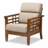 Baxton Studio Modern Beige Lounge Chair