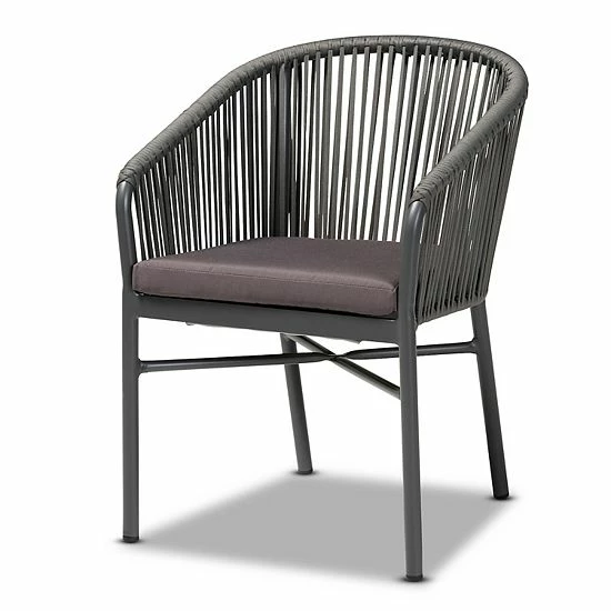 Baxton Studio Marcus Outdoor Dining Chair 1 Baxton Studio Marcus Outdoor Dining Chair