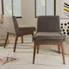 Baxton Studio Mid-Century Modern Armless Dining Chair 2-piece Set