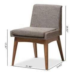 Baxton Studio Mid-Century Modern Armless Dining Chair 2-piece Set -Baxton Studio Sales unnamed file 5393