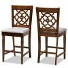 Baxton Studio Oscar Counter Stool 2-piece Set