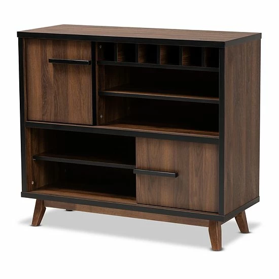 Baxton Studio Margo Wine Storage Cabinet 1 Baxton Studio Margo Wine Storage Cabinet