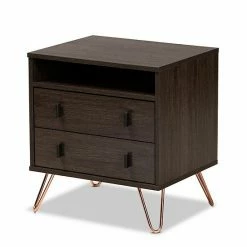 Baxton Studio Glover Nightstand