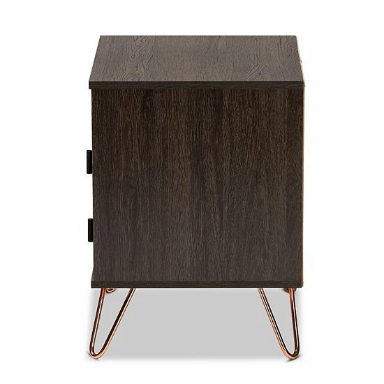 Baxton Studio Glover Nightstand 4 Baxton Studio Glover Nightstand - Image 4