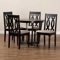 Baxton Studio Julie Dining Table & Chair 5-piece Set -Baxton Studio Sales unnamed file 5510