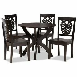 Baxton Studio Wanda Dining 5-piece Set Dark Brown Walnut 19 Baxton Studio Wanda Dining 5-piece Set Dark Brown Walnut -Baxton Studio Sales unnamed file 5576