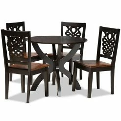 Baxton Studio Wanda Dining 5-piece Set Dark Brown Walnut 21 Baxton Studio Wanda Dining 5-piece Set Dark Brown Walnut -Baxton Studio Sales unnamed file 5578