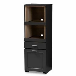 Baxton Studio Fabian Dark Gray Kitchen Storage Cart -Baxton Studio Sales unnamed file 5629