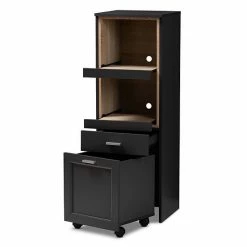 Baxton Studio Fabian Dark Gray Kitchen Storage Cart -Baxton Studio Sales unnamed file 5630