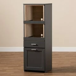 Baxton Studio Fabian Dark Gray Kitchen Storage Cart -Baxton Studio Sales unnamed file 5634