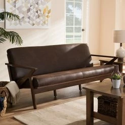 Baxton Studio Bianca Mid-Century Modern Sofa