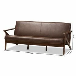 Baxton Studio Bianca Mid-Century Modern Sofa -Baxton Studio Sales unnamed file 5660
