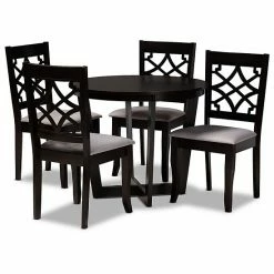 Baxton Studio Tricia Dining Table & Chair 5-piece Set
