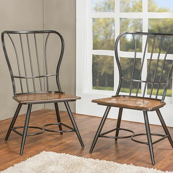 Baxton Studio Longford Armless Dining Chair 2-piece Set Black 1 Baxton Studio Longford Armless Dining Chair 2-piece Set Black
