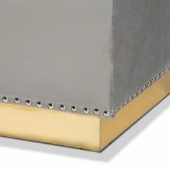 Baxton Studio Powell Tufted Storage Ottoman Navy Blue Gold -Baxton Studio Sales unnamed file 5690