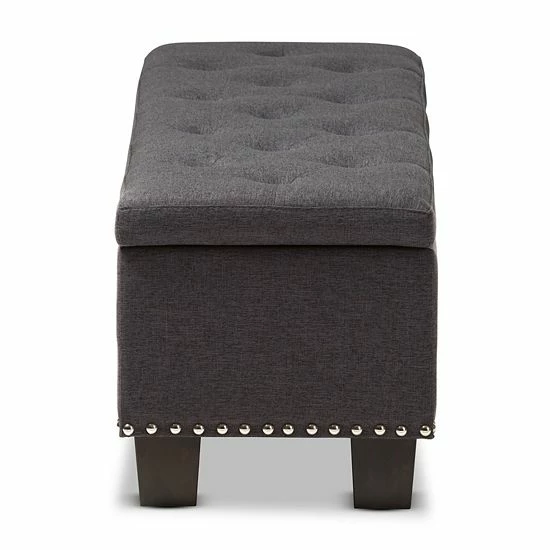 Baxton Studio Hannah Contemporary Storage Ottoman Bench Dark Gray Baxton Studio Hannah Contemporary Storage Ottoman Bench Dark Gray -Baxton Studio Sales unnamed file 5698