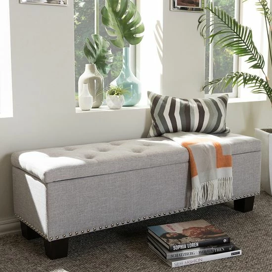 Baxton Studio Hannah Contemporary Storage Ottoman Bench Dark Gray Baxton Studio Hannah Contemporary Storage Ottoman Bench Dark Gray -Baxton Studio Sales unnamed file 5700