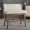 Baxton Studio Gradisca Banquette Bar Bench