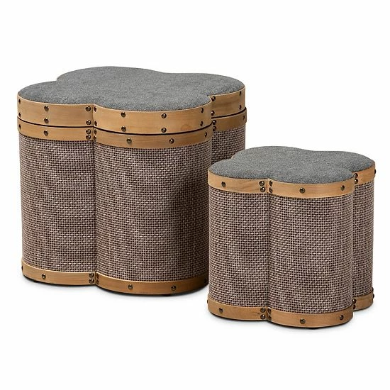 Baxton Studio Marilyn Ottoman 2-piece Set 1 Baxton Studio Marilyn Ottoman 2-piece Set