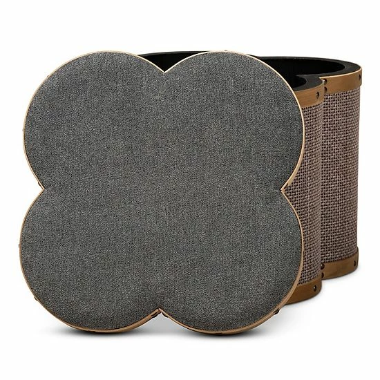 Baxton Studio Marilyn Ottoman 2-piece Set 4 Baxton Studio Marilyn Ottoman 2-piece Set - Image 4