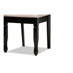 Baxton Studio Reneau Dining Table & Chair 7-piece Set Gray Espresso -Baxton Studio Sales unnamed file 5730