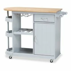 Baxton Studio Donnie Kitchen Bar Cart
